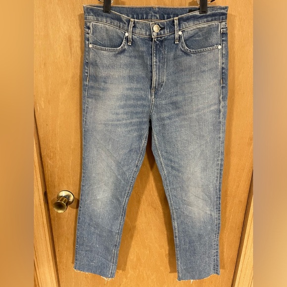 Rag & Bone Farrah Ankle Cigarette Jeans Size 28 Womens W2569I465FAR Raw Hem - Picture 3 of 6